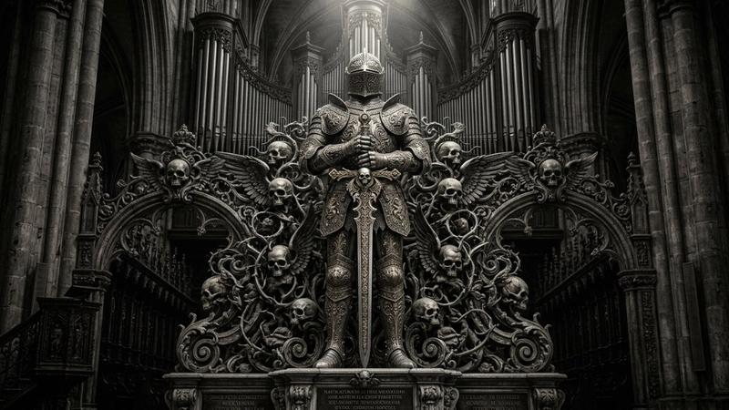 Baroque Gothic Knight Sculpture