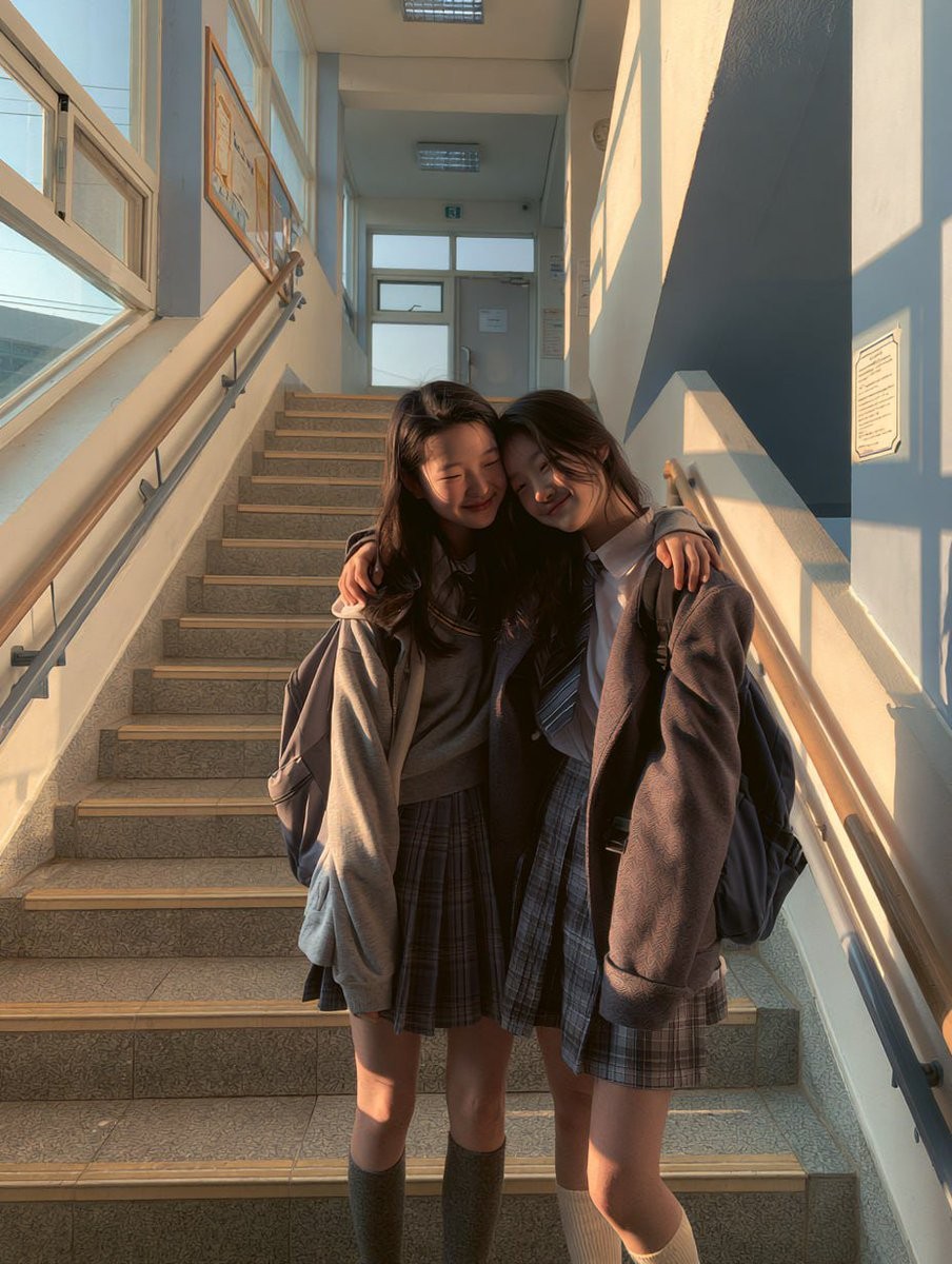 Korean School Candid Portrait