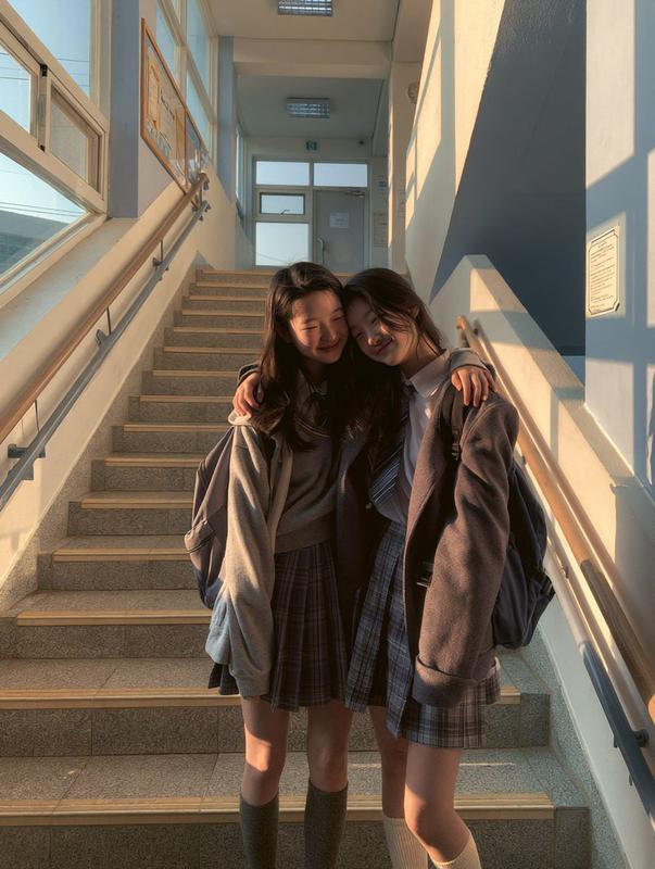 Korean School Candid Portrait