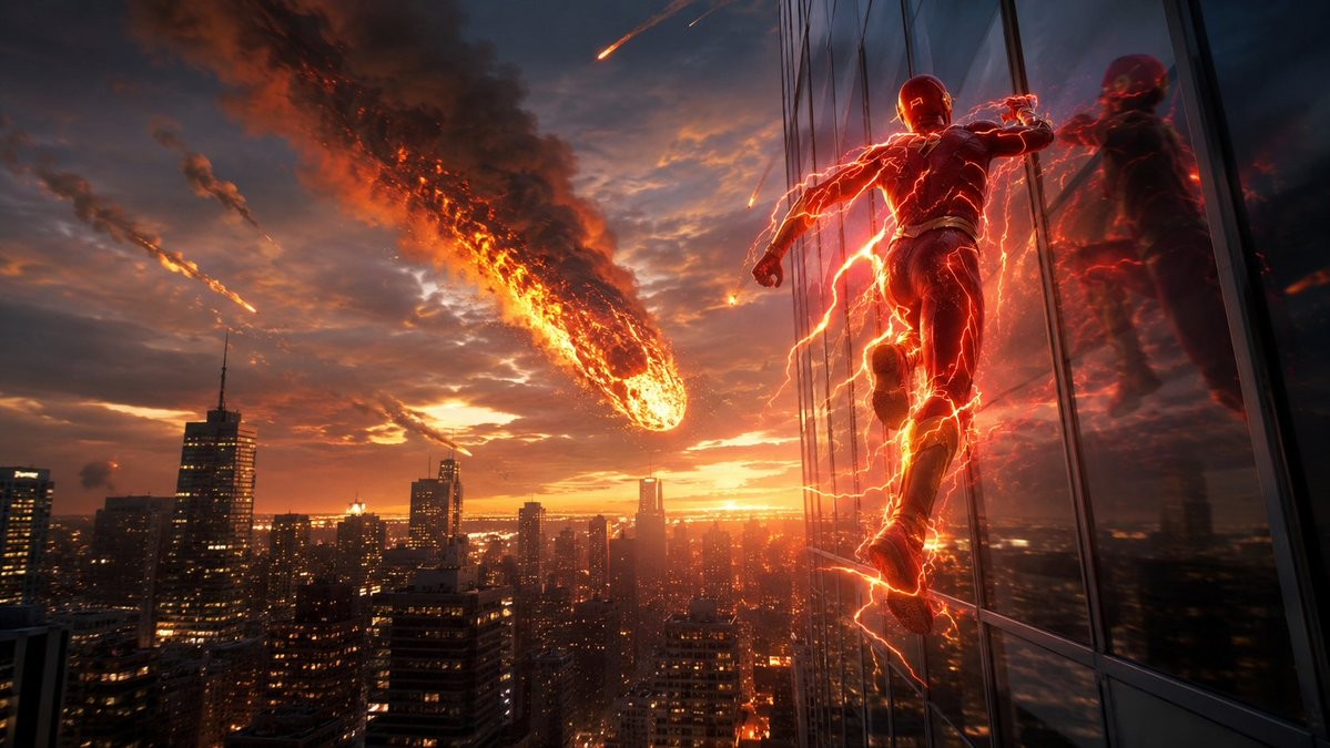 Speedster vs Meteor Cityscape
