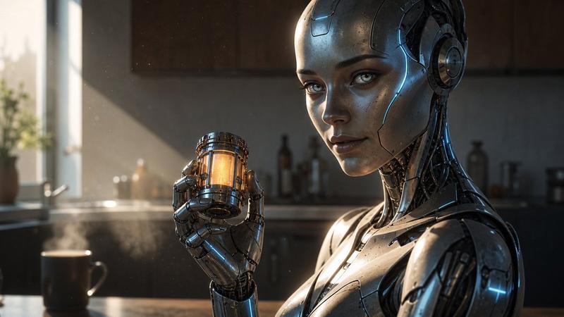 Robotic Woman Home Nuclear Reactor Ad