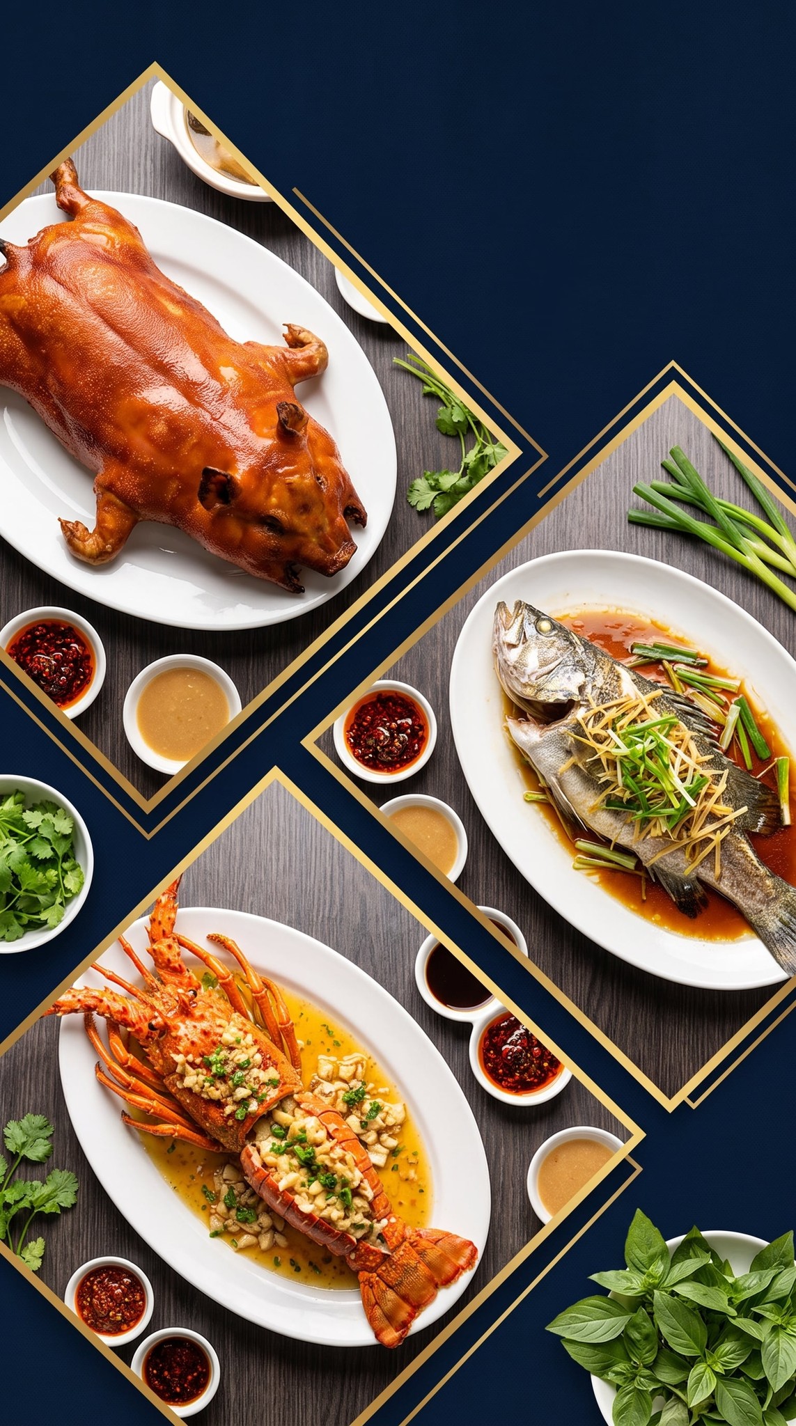 Premium Banquet Food Ad