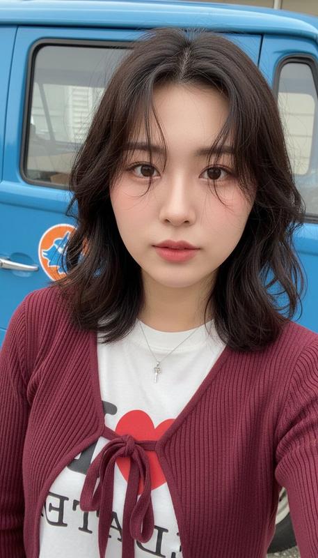 East Asian Woman Realistic Selfie