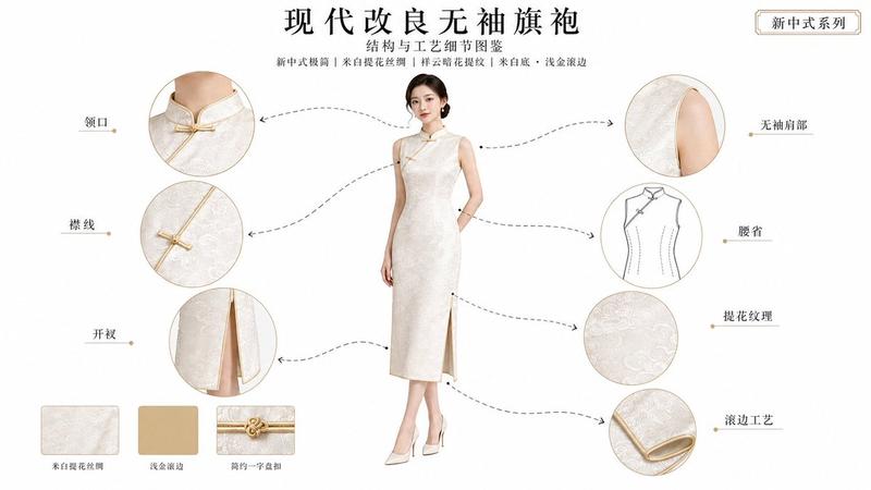 Qipao Design & Craft Infographic
