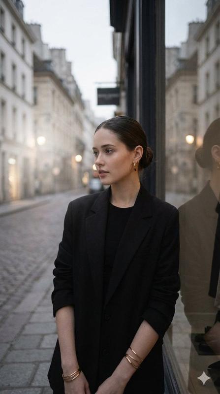 Black Blazer European Street Editorial