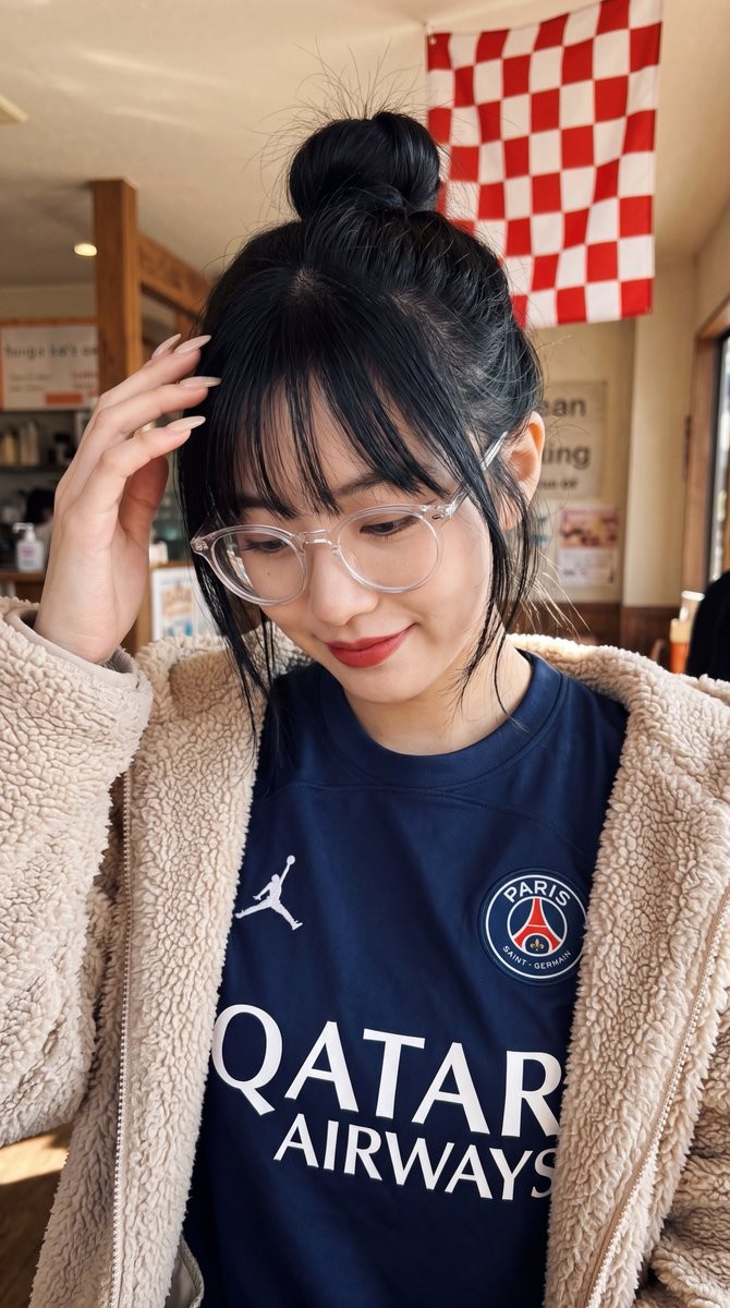 PSG Jersey Teddy Jacket Selfie