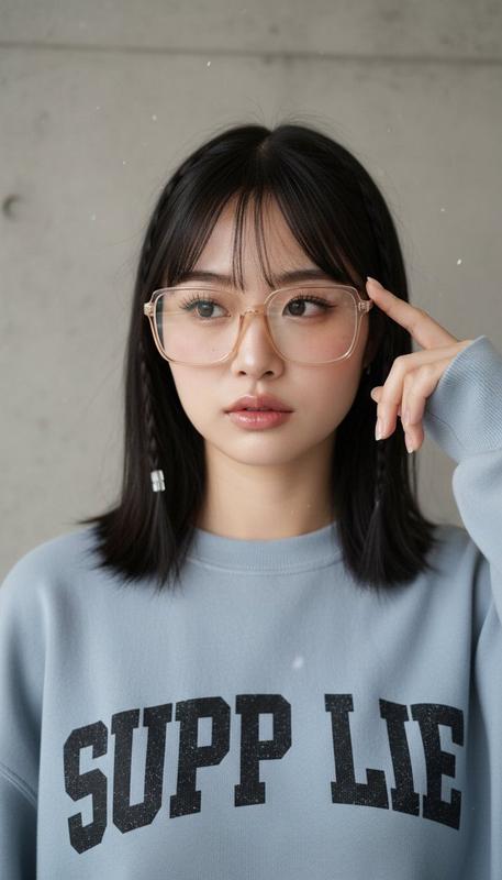 Streetwear Oversized Sweatshirt Portrait
