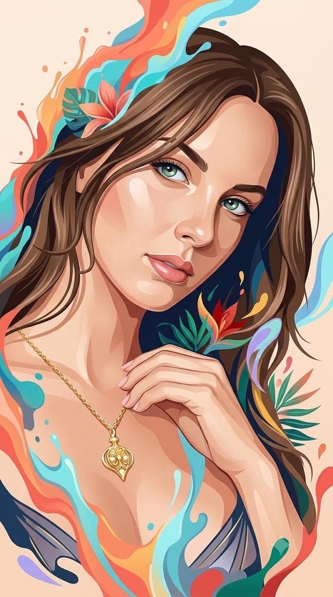 Hybrid 3D Vector Illustration Style