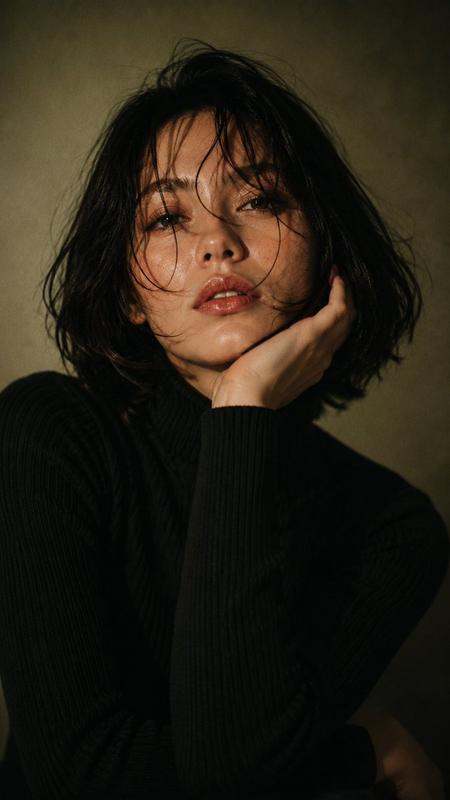 Cinematic Bob Hair Portrait