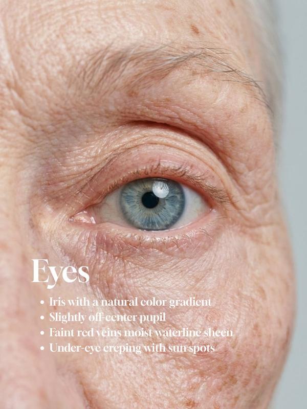 Aged Blue Eye Macro Detail