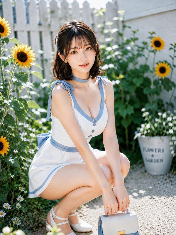 Blue Ribbon Sunflower Garden