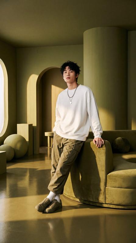 Olive Green Cinematic Editorial Transformation