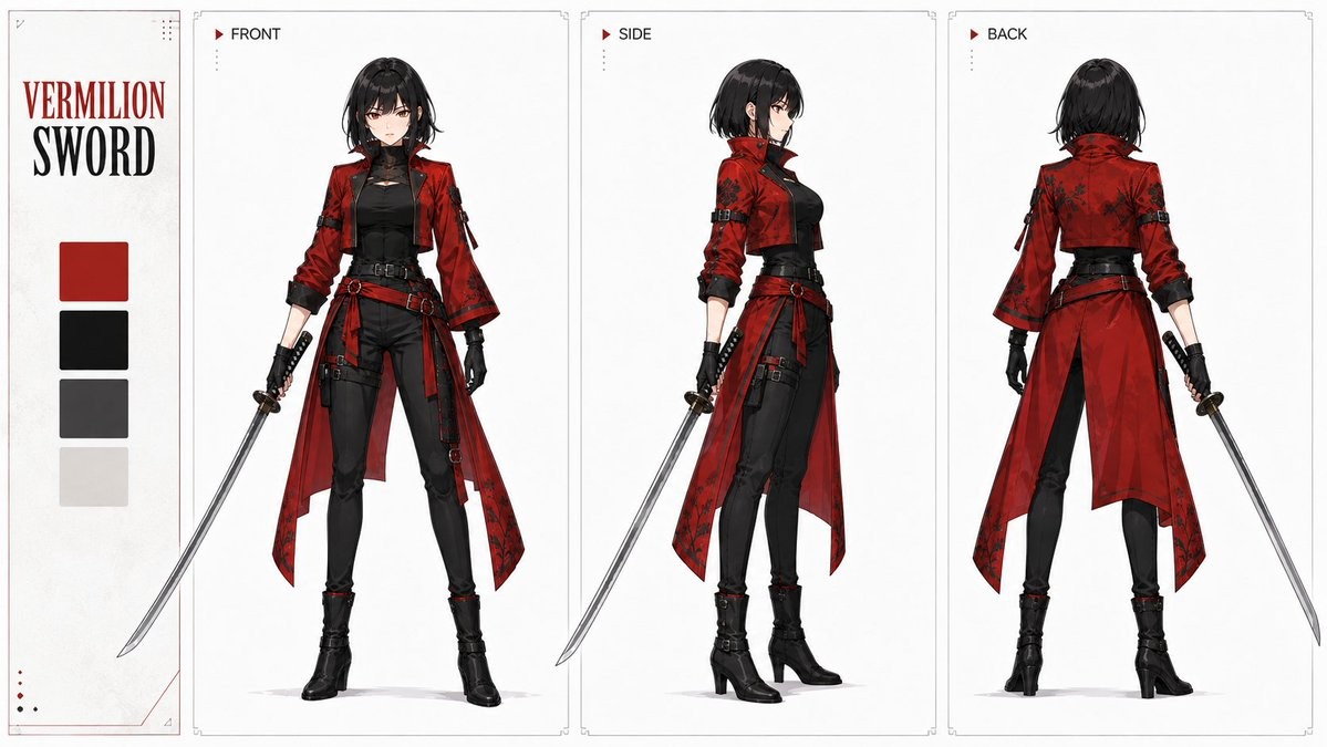 Vermilion Sword Character Concept Art
