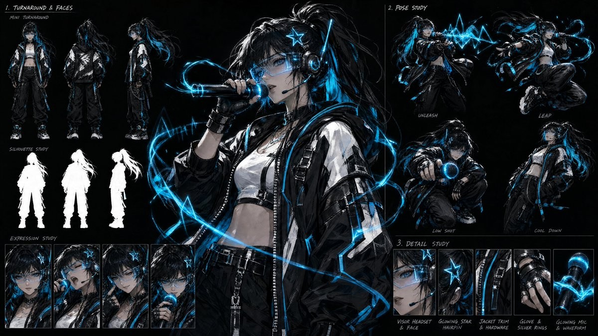 Cyberpunk Vocalist Character Sheet