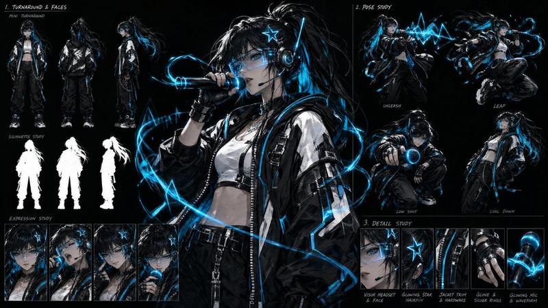 Cyberpunk Vocalist Character Sheet