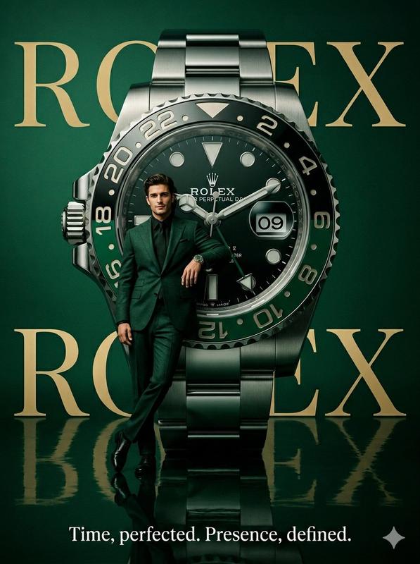 Luxury Watch Brand Surrealist Poster