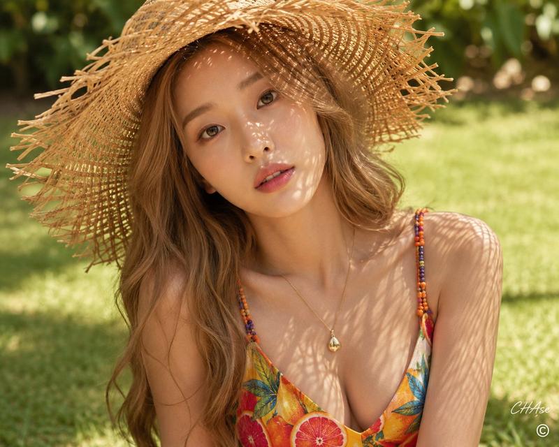 Tropical Summer Resort Portrait