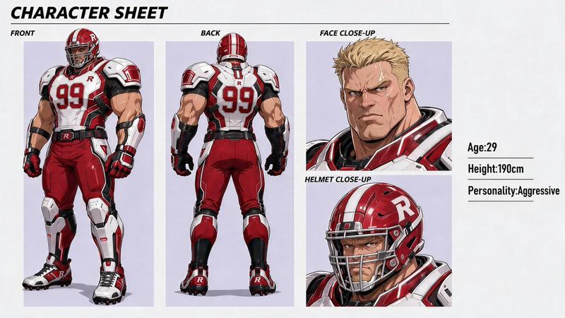 Clean Anime Character Sheet Refinement