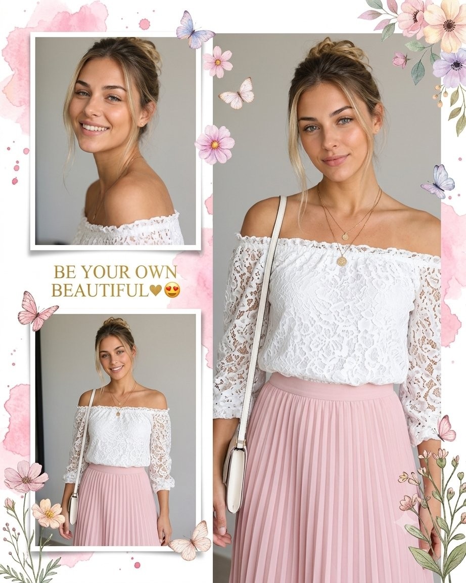 Soft Feminine Editorial Collage