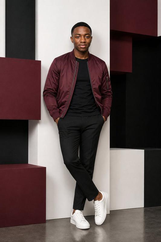 Geometric Studio Menswear Portrait