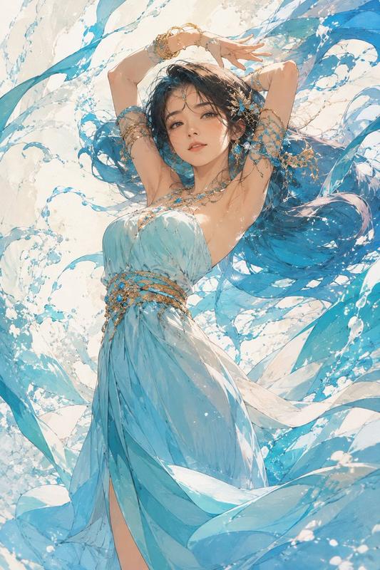Ethereal Ocean Anime Heroine
