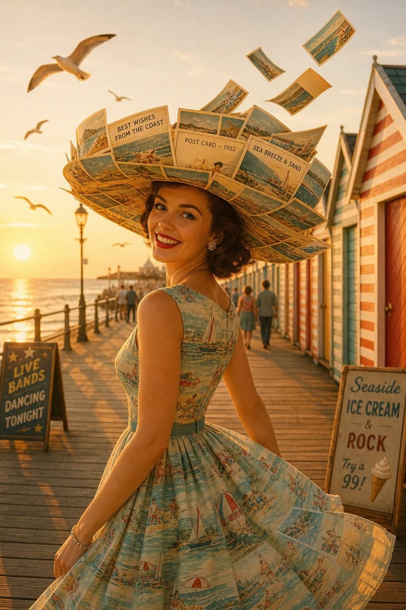 1960s Seaside Fashion Portrait