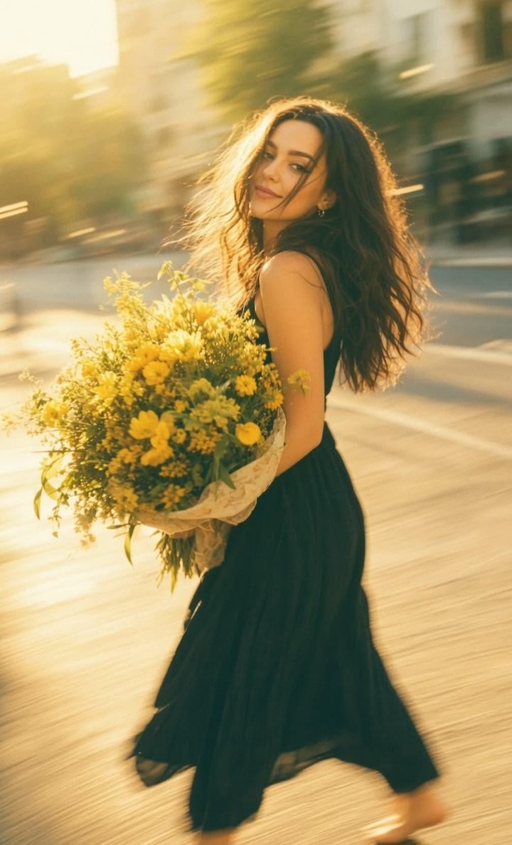 Yellow Bouquet Street Character Series