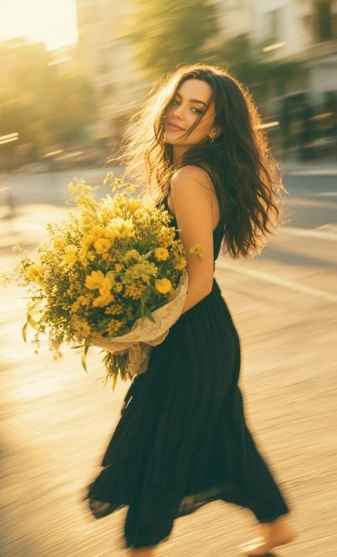 Yellow Bouquet Street Character Series