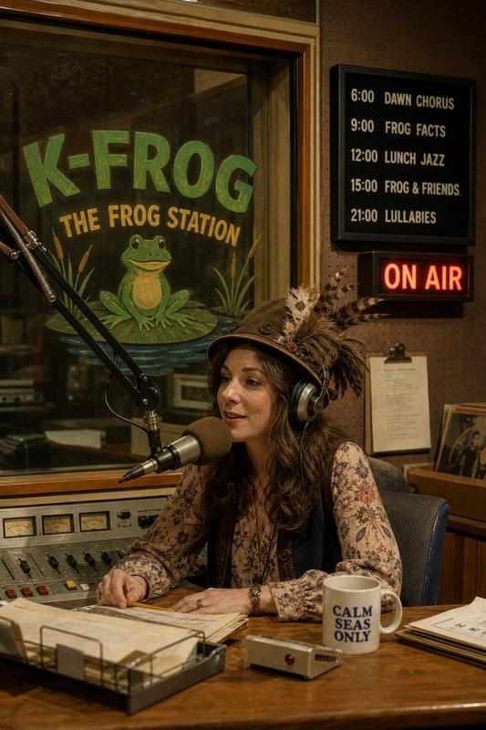 1970s Radio Studio Scene