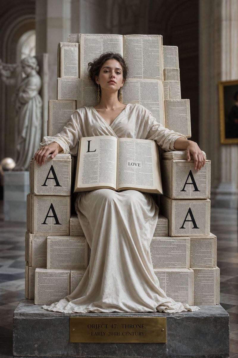 Dictionary Page Throne Portrait