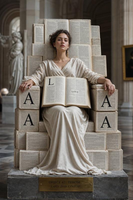 Dictionary Page Throne Portrait