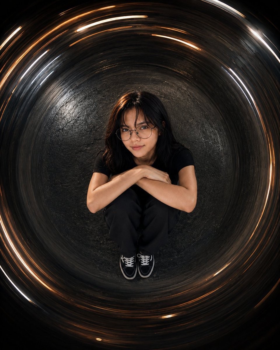Halo Tunnel Overhead Portrait