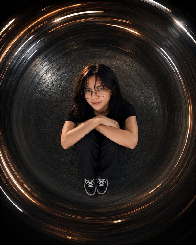 Halo Tunnel Overhead Portrait