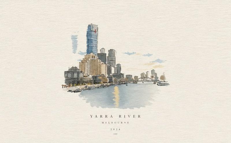 Watercolor City Travel Poster