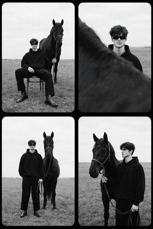 Black Horse Contact Sheet Portrait