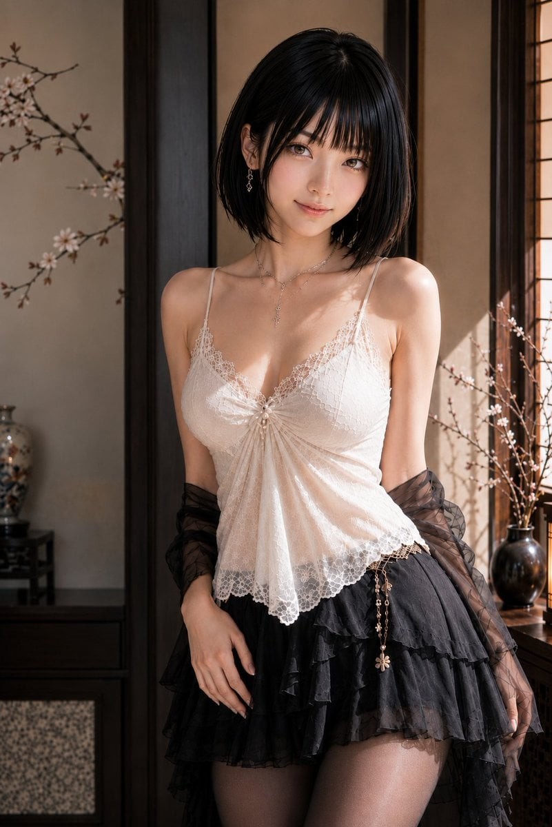 Shoji Afternoon Japanese Portrait