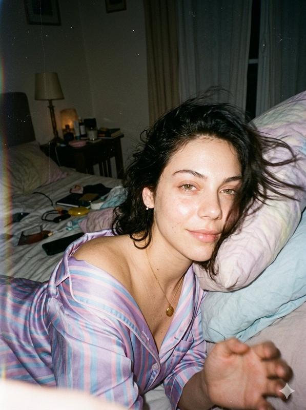 Disposable Camera Bedroom Close Selfie