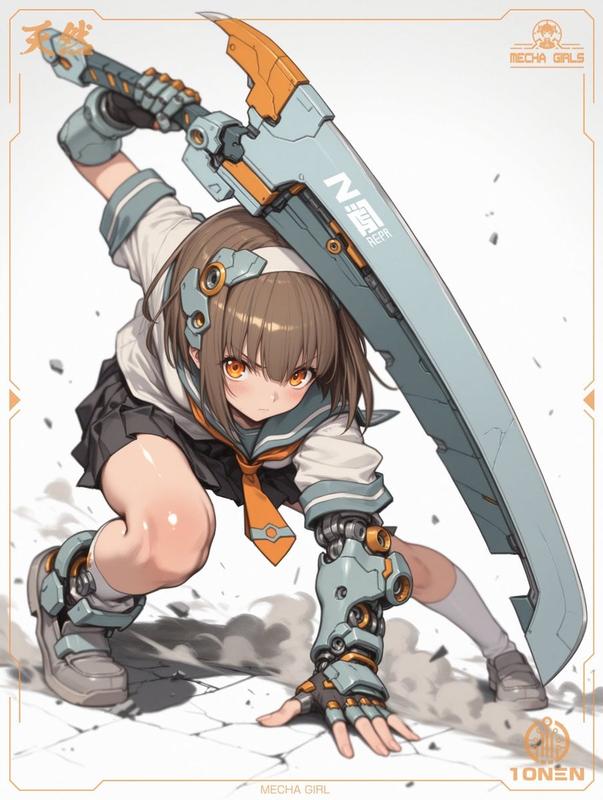 Action Mecha Girl Hand-Fix Note
