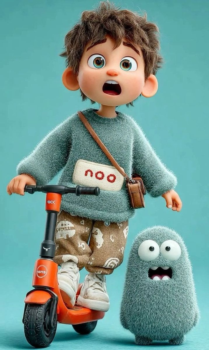 Pixar Scooter Boy