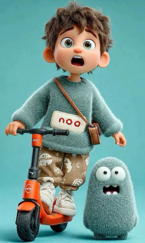Pixar Scooter Boy