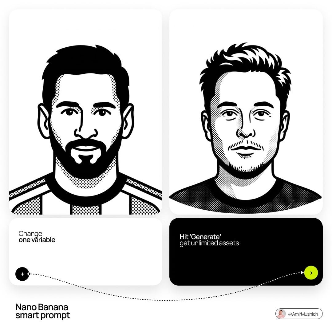 Notion-Style Black and White Avatar