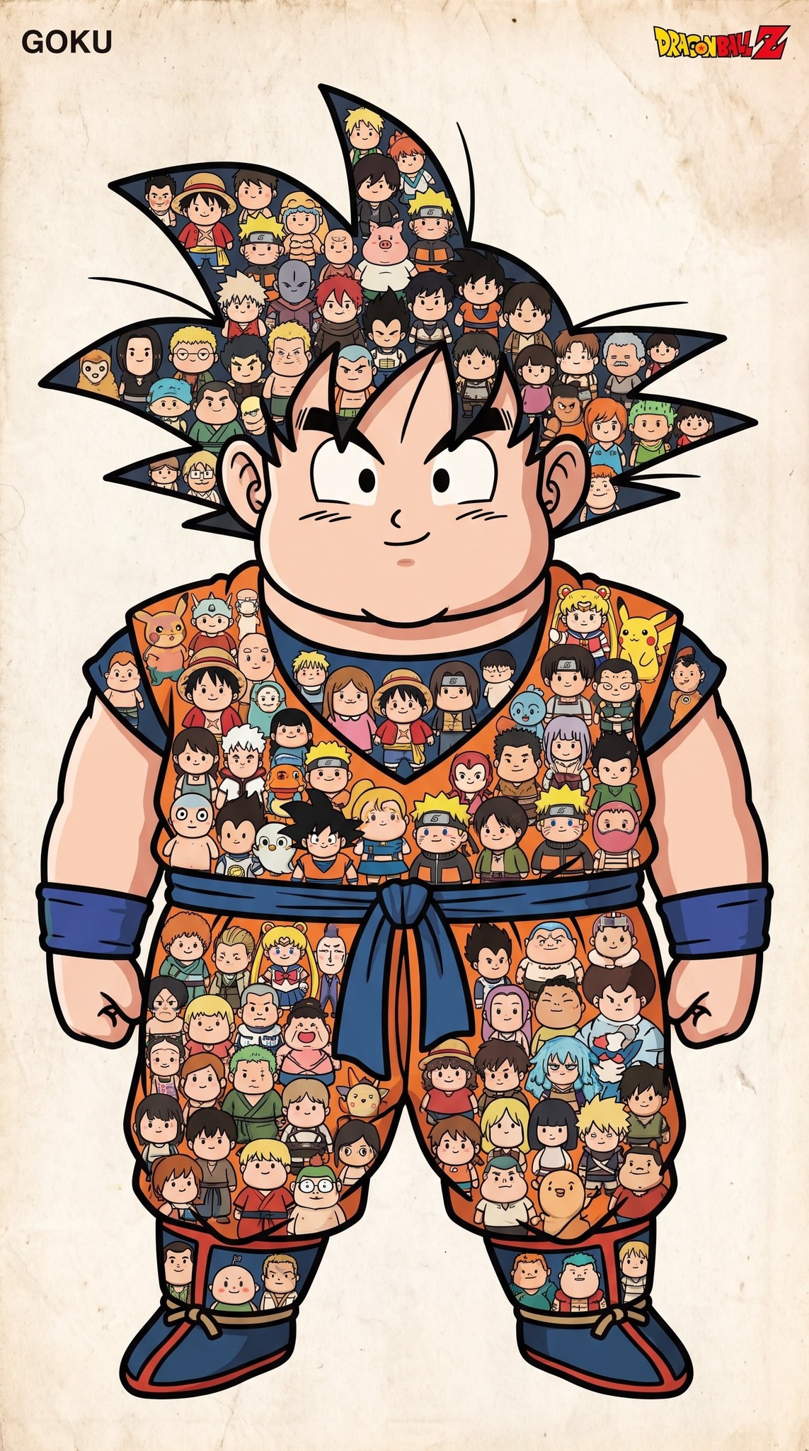 Chubby Figure Favorite Anime Character Poster