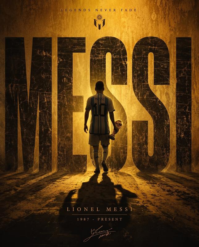 Minimal Messi Legacy Sports Poster