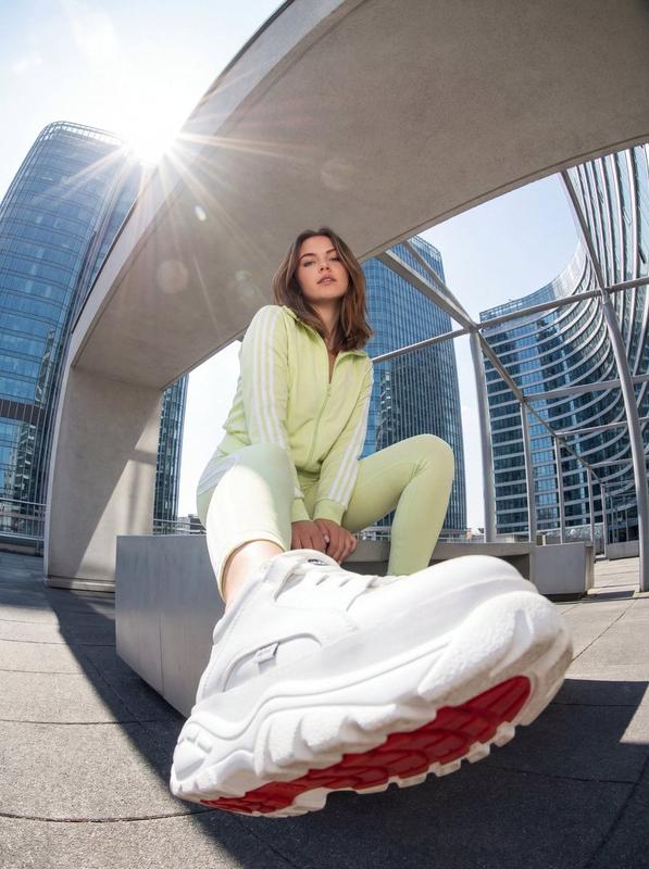Fisheye Low-Angle Red Streetwear Shot