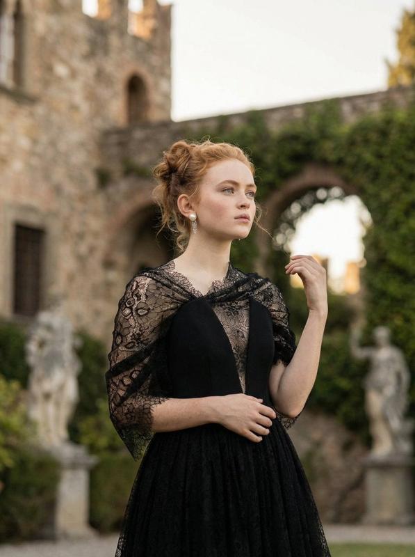 Sadie Sink European Castle Lace Portrait