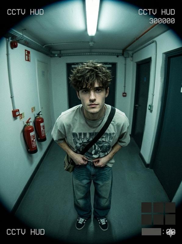 Fisheye CCTV Hallway Selfie