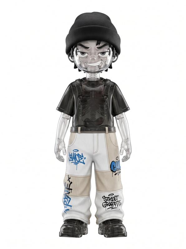 Transparent Resin Gen Z Designer Toy Boy