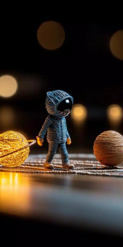 Alien Diorama in Nebula