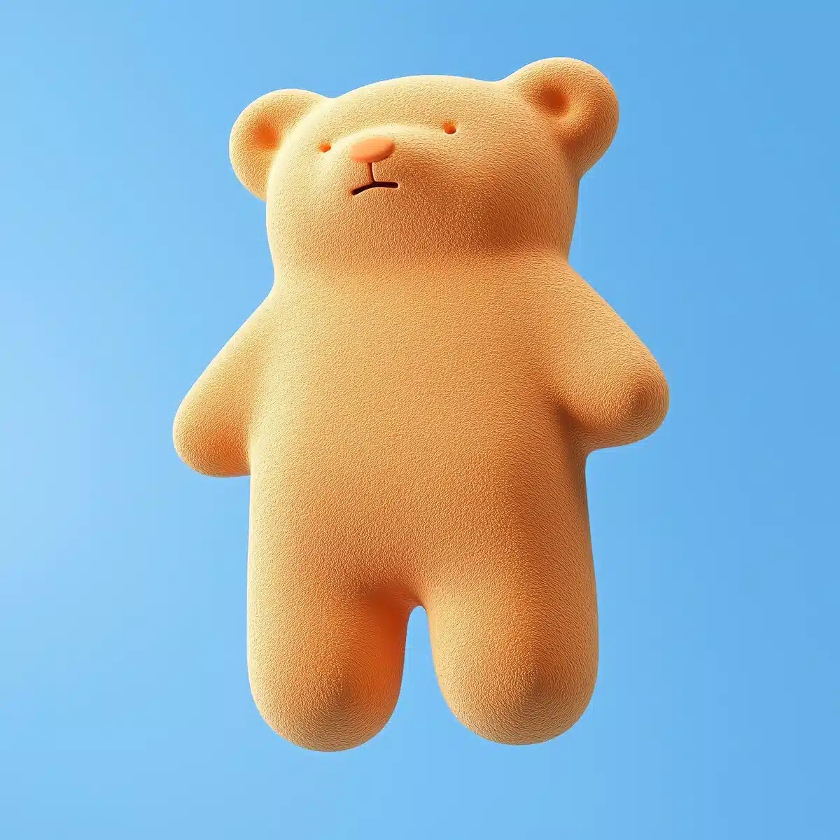 Minimalist Teddy Bear Sculpture