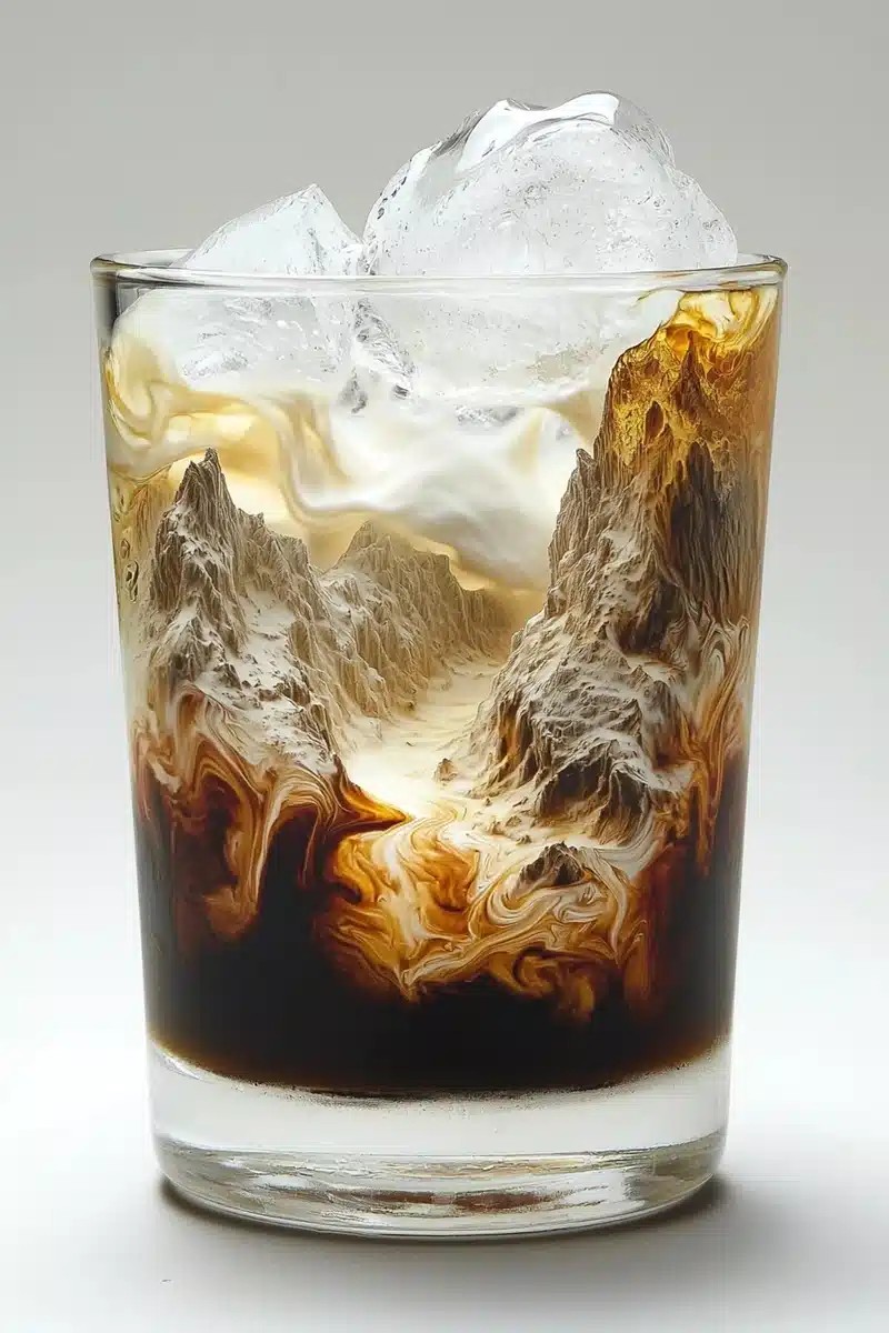 Fluid Landscape in Coffee